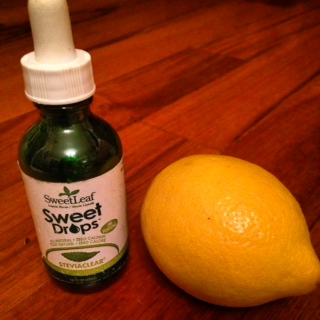 Detoxing - Lemon water to make the body more alkaline + stevia, which is a biofilm buster